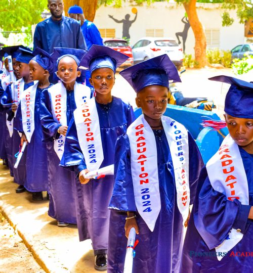 cérémonie de graduation à Pioneers'Academy